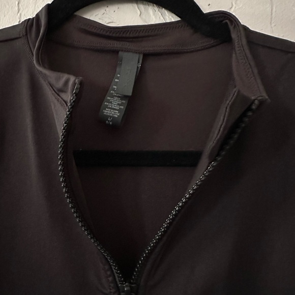 SKIMS Black Zip-Up One Piece Swimsuit - Picture 6 of 9